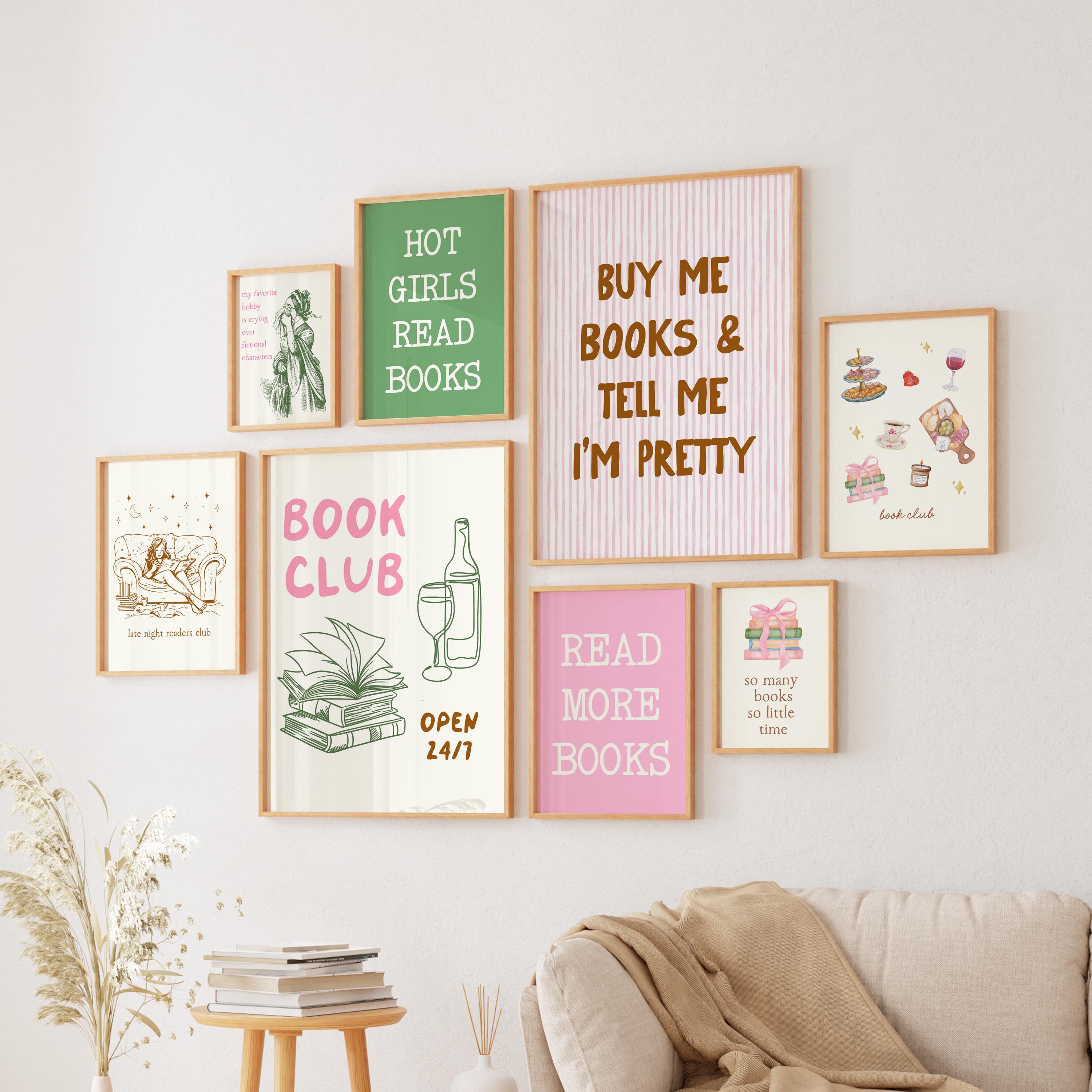 Book Lover Digital 11 Print Bundle: Cozy Reading Nook Gallery Wall