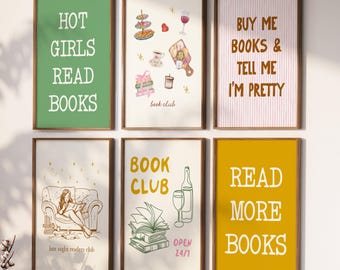 Book Lover Digital 11 Print Bundle: Cozy Reading Nook Gallery Wall
