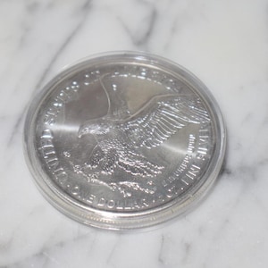 1 oz Silver Dollar Coin Bald Eagle and Stars - 2021