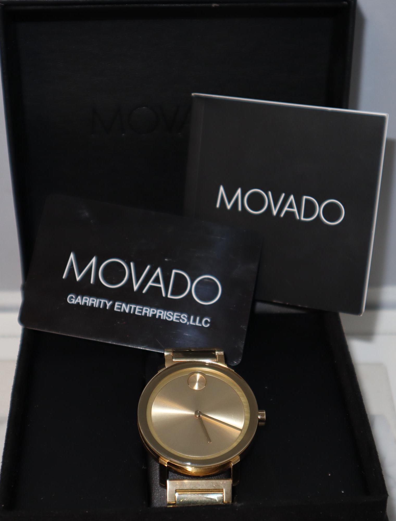 Gold MOVADAO Watch with Black Box MOVADO - Museum Classic Black Dial Men main image 3
