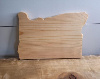 Customizable Oregon Wood Sign: Laser Engraved Pine Plaque