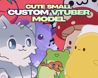 Custom Cute VTuber Models Commissions, Custom Vtuber models, Chibi Vtuber model, Kawaii Vtuber model, Vtuber Commission | Live2d | Streamers