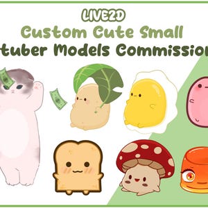 Aangepaste schattige Vtuber-modellen commissies, aangepaste Vtuber-modellen, Chibi Vtuber-model, Kawaii Vtuber-model, Vtuber-commissie | Live2d | Streamers