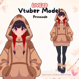 Cheap Premade Vtuber Model Fully Rigged, Ready to Use Vtuber Model Rigged, Vtuber Model Female, Vtuber Model Autumn, Vtuber Studio, Live2D