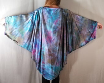 Cocoon Jacket, Hand Dyed Silk Charmeuse