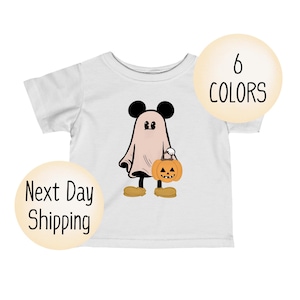 Mickey Mouse Halloween Baby Shirt - Cute Halloween Bodysuit - Trick or Treat Onesie - Ghost Natural Onesie - Mickey Mouse Halloween Shirt