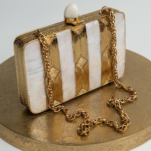 Unique clutch natural shell handcrafted