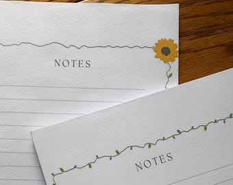 Ivy Trellis Notepad - 5x8 Botanical Stationery