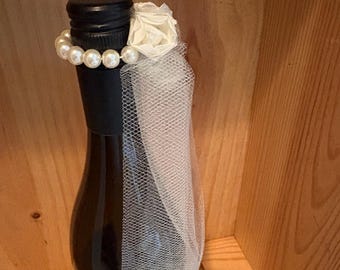 Ivory wedding 10” veil, bridal shower decoration