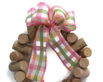 8” cork wreath, synthetic cork wreath, recycled synthetic cork wreath