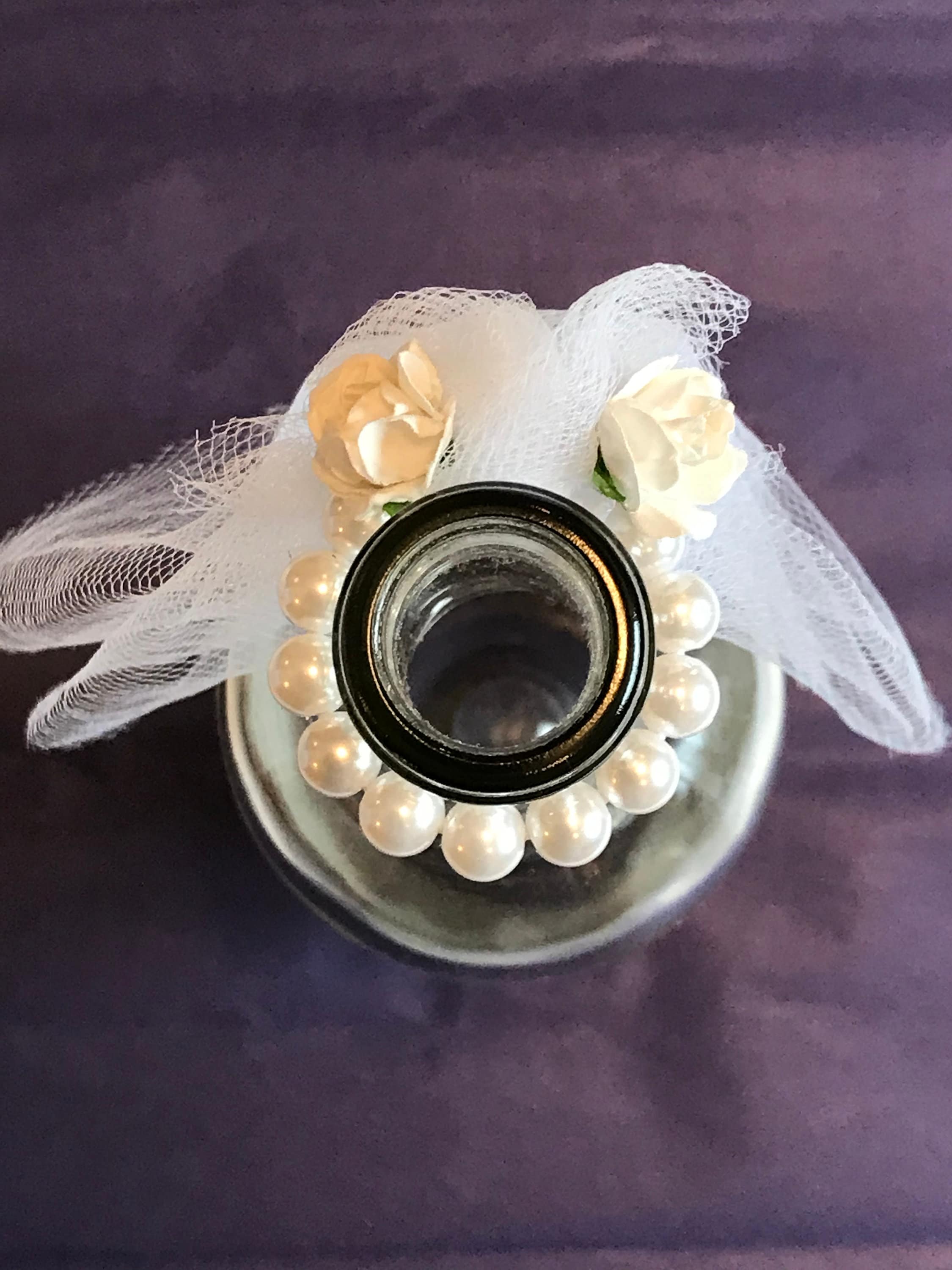 Bridal Veil Bottle Decor Wedding Veil Whimsical Topper for a Etsy Canada