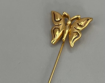 TRIFARI Złota broszka motyl, Vintage (Q9)