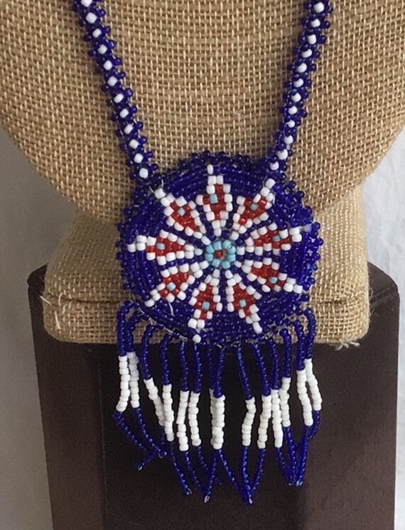 Seed bead best sale pendant