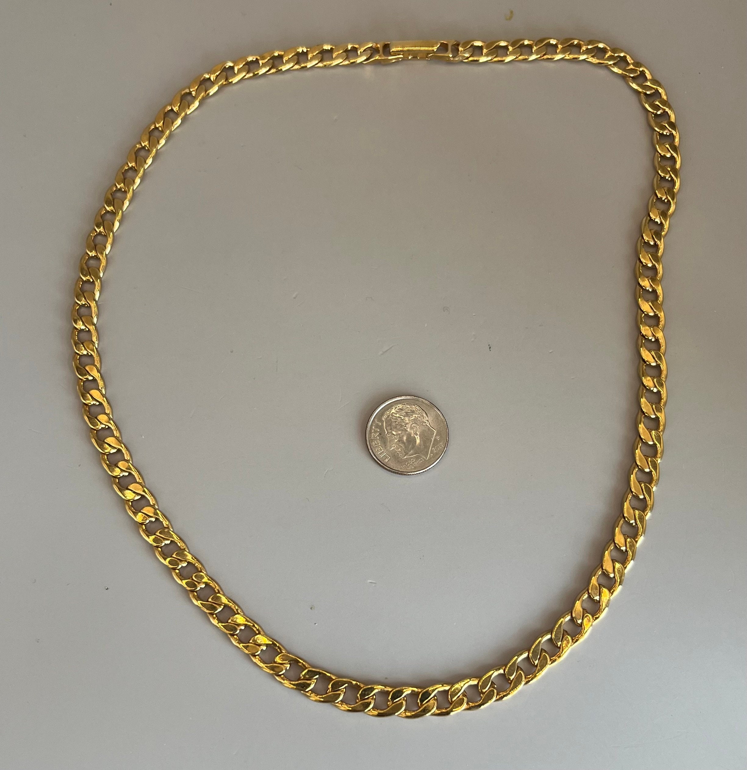 AVON Gold Tone Chain Link Necklace, 18-3/4”, Unisex, Vibrage AVON Gold Tone Chain Link Necklace, 18-3/4”, Unisex, Vibrage