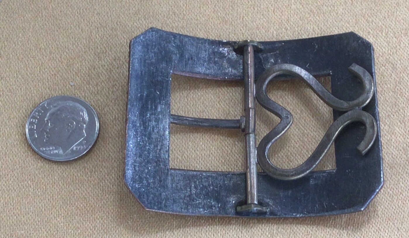 Copper Victorian Sash Buckle, Antique, Supplies, Upcycle  display picture 3