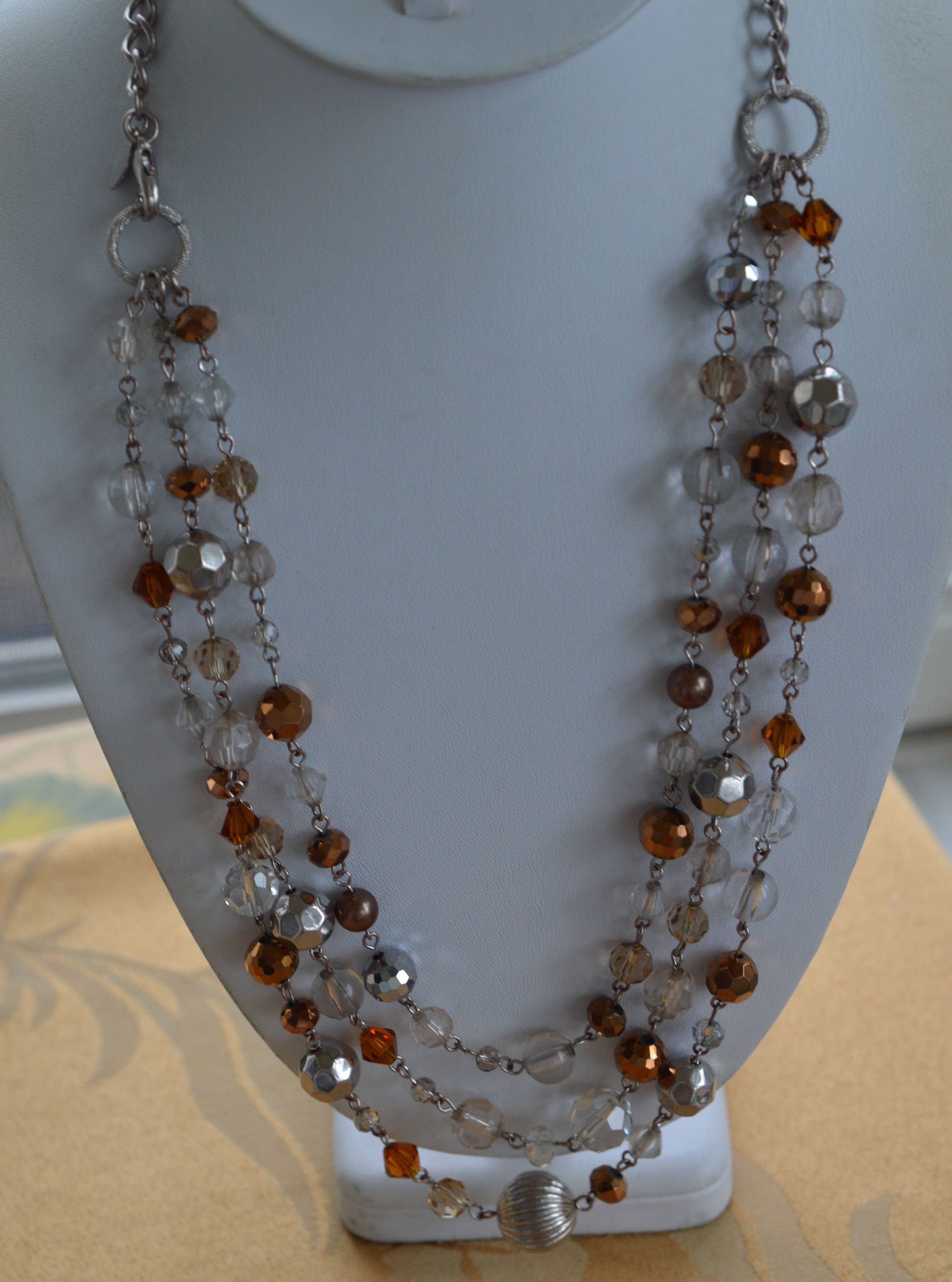 ネックレス・チョーカー [LAN ARCHIVE_official][1008] Double-Mold Beads Necklace LAN ARCHIVE] 008 Double-mold beads necklace - U LAN