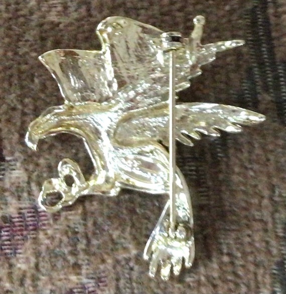 DANECRAFT Gold tone American Eagle, American Flag Bro… - Gem