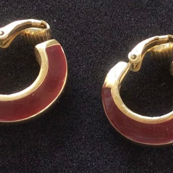 Burgundy Earrings Etsy