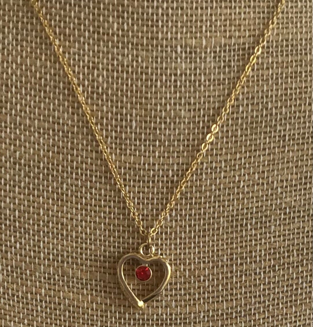 ネックレス・ペンダント VINTAGE HOLLYWOOD Vintage 2008 Heart Necklace BMR658 il_fullxfull.5046774637_n1hi.jpg
