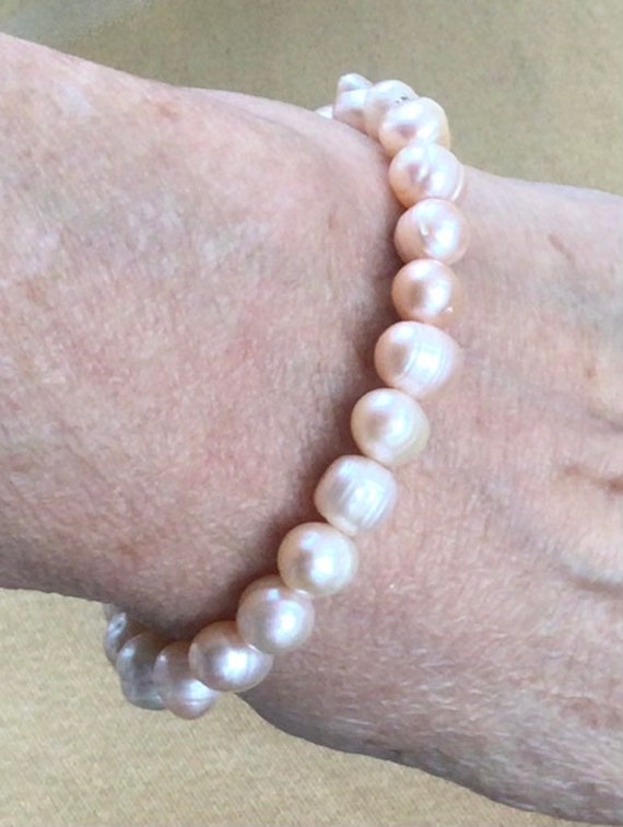 Freshwater pearls elastic bracelet - Gem