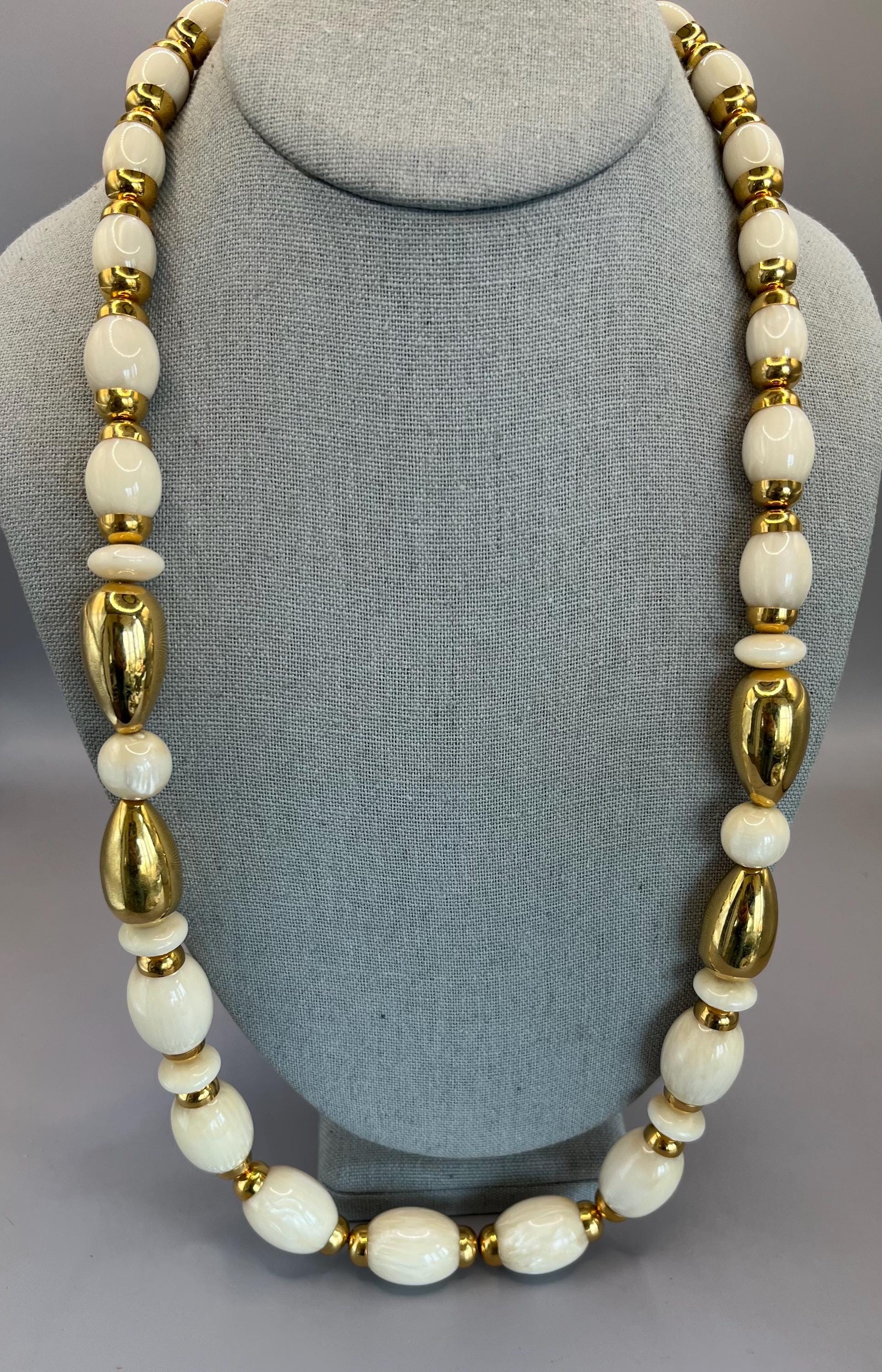 Lisa Yang Jewelry : Double Bugle Bead Chain Necklace Beading
