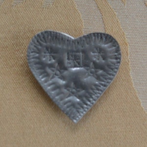 Joli couvercle de bouton décoratif vintage Country Heart, motif d’étoile, accessoire (AD9)