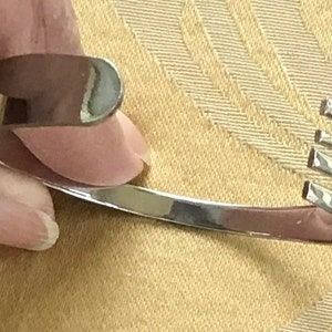 Silver tone Fork Cuff Bracelet, Vintage, Chef, Cooking, Server (AR15TB)