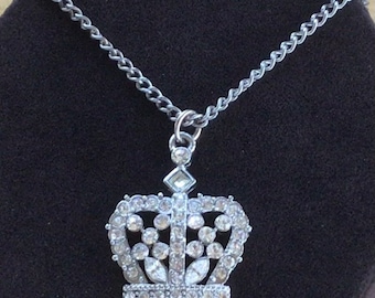 Pendentif Ancien En Faux Perles De Rocaille Et Strass - Ton Or, Modèle O54