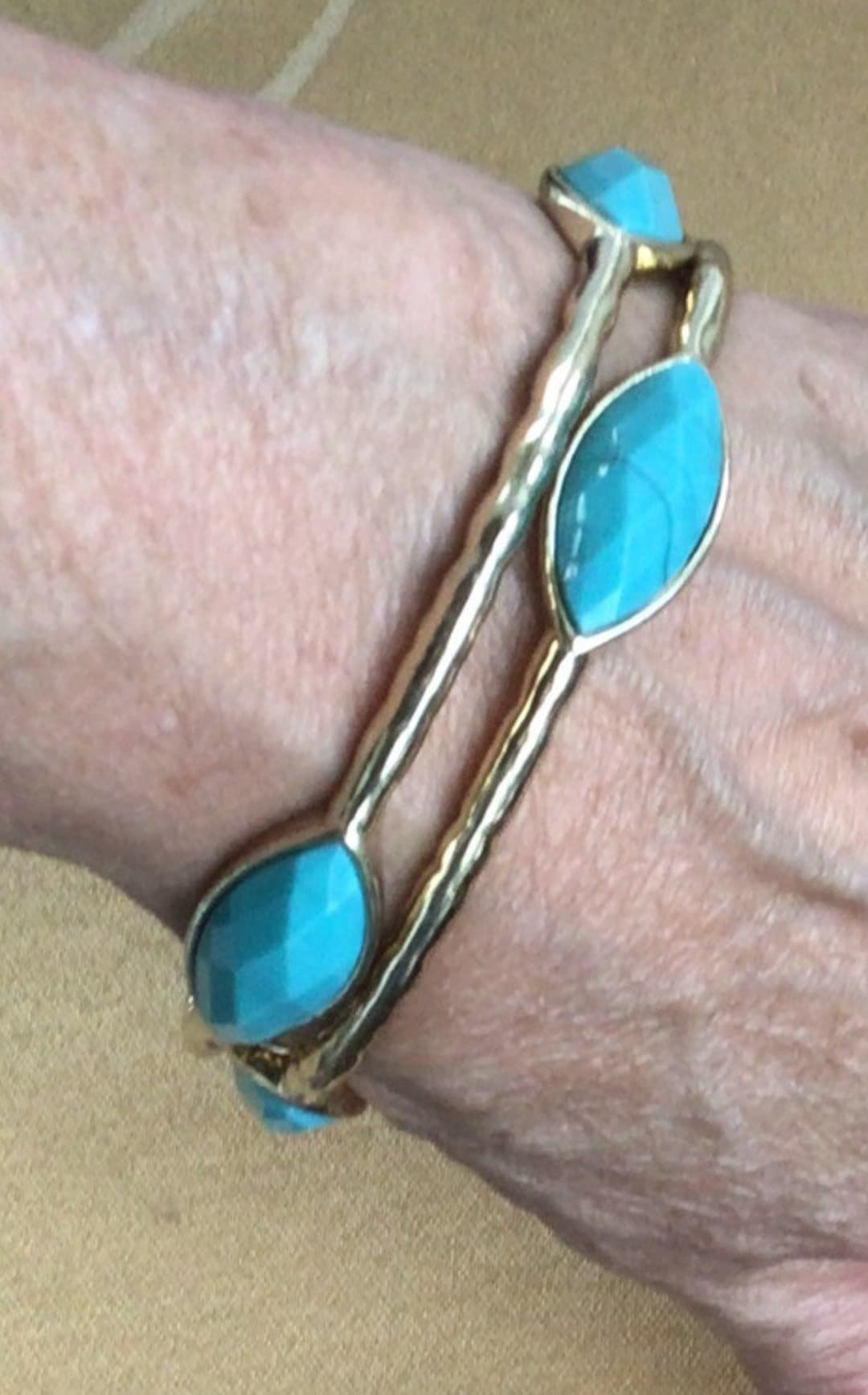 便*ン様 【Garden of Eden】Turquoise Bangle Turquoise Eden Bracelet - Mickey Lynn