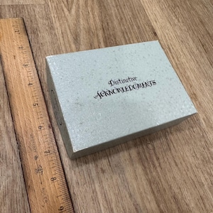 Vintage bedankkaartenset - kaarten en enveloppen - kortstondig vintage papier