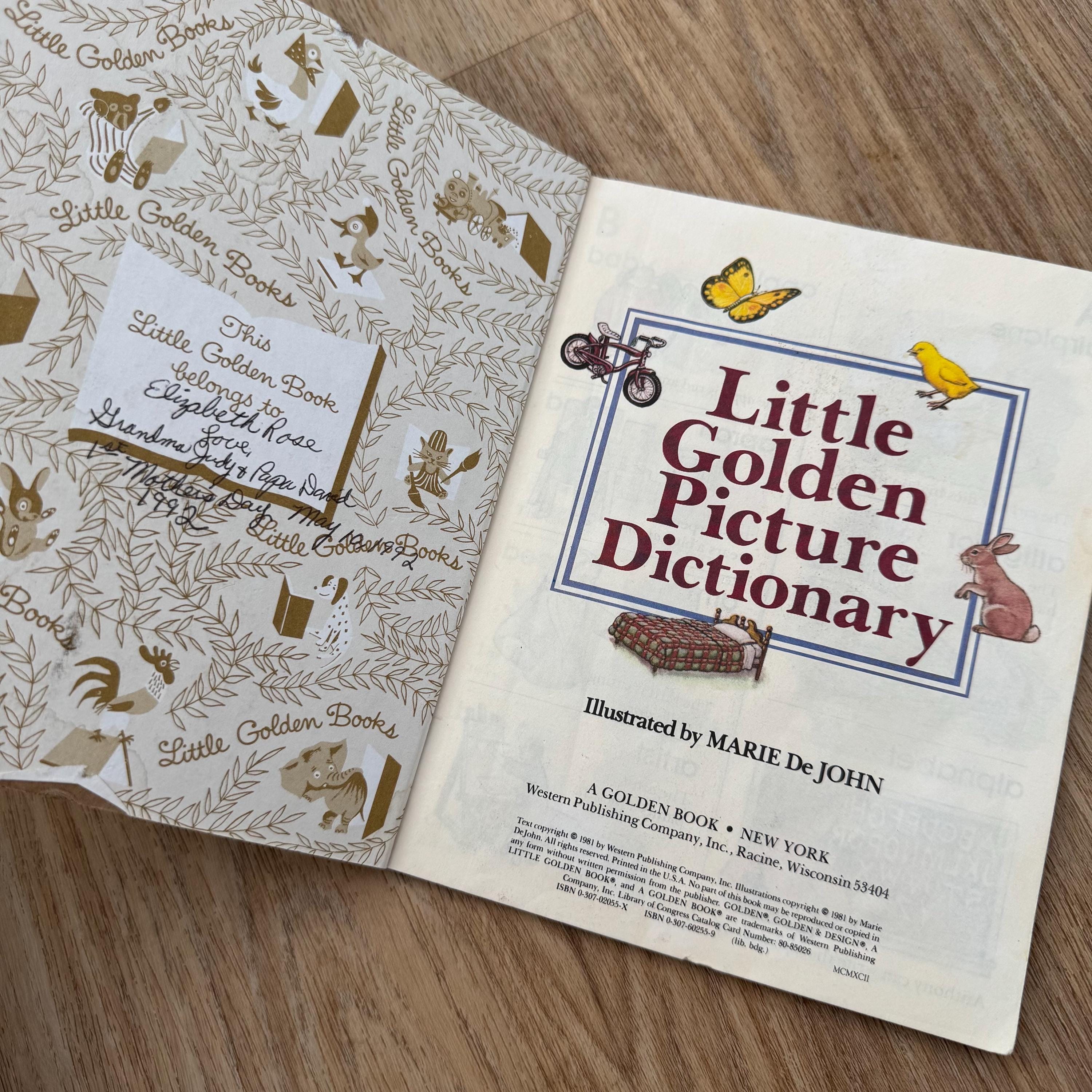 1992 - A Little Golden Book - Little Golden Picture Dictionary