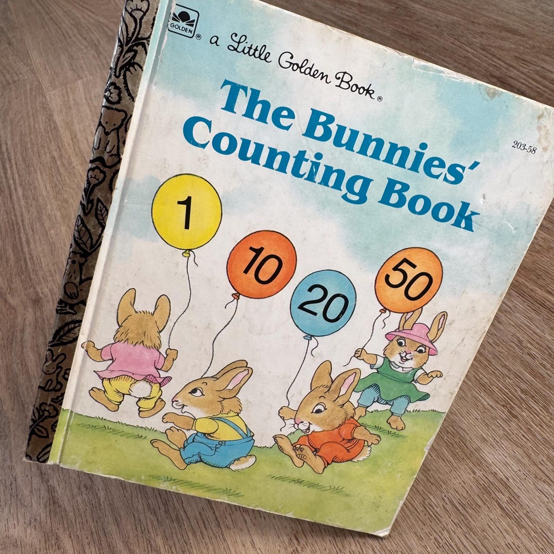 1991 - A Little Golden Book - the Bunnies’ Counting Book - Vintage ...