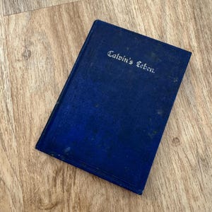 1884 - Calvin’s Leben - German Print Book - Vintage Hardcover Book - Junk Journaling