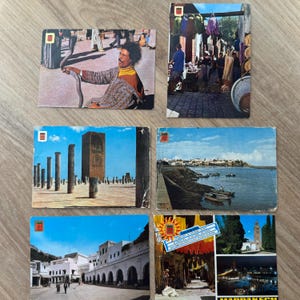 Lot de 6 cartes postales vintage - Vintage Paper Ephemera