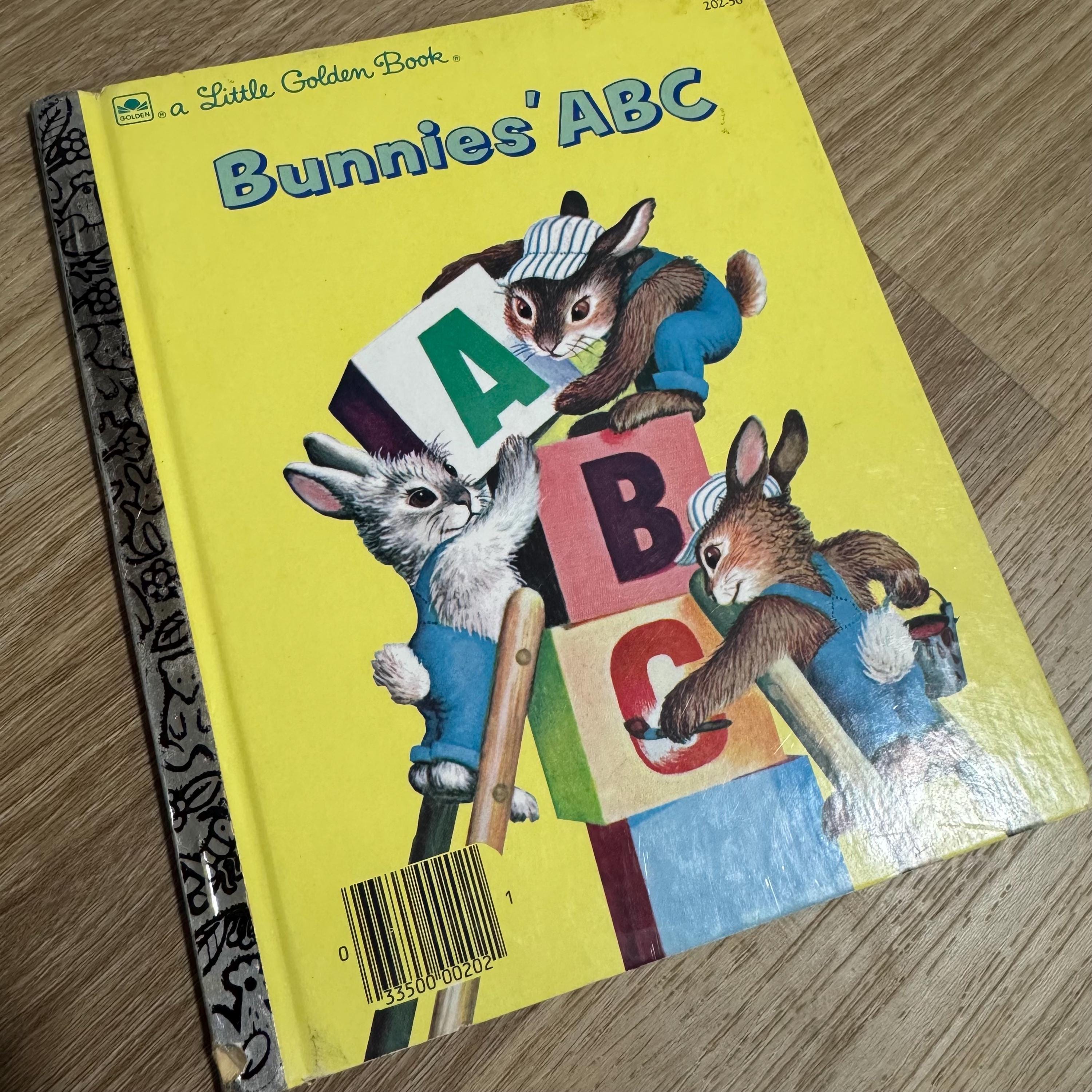 1985年 - 小さな黄金の絵本 - うさぎのABC - ヴィンテージハードカバー