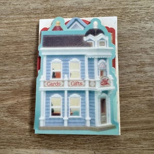 Zestaw starych pustych kartek - Hallmark Nostalgic Houses Hall Brothers - 12 kartek i kopert - Vintage Paper Ephemera