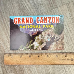 Vintager Grand Canyon Nationalpark Arizona Souvenir Postkartenbuch - Vintage Papier Ephemera - Junk Journaling