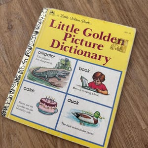 1992 - A Little Golden Book - Little Golden Picture Dictionary - Vintage Hardcover Book - Children’s Book