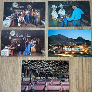 Lot de 5 cartes postales vintage - Vintage Paper Ephemera