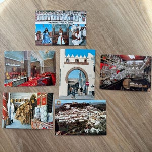 Lot de 6 cartes postales vintage - Vintage Paper Ephemera