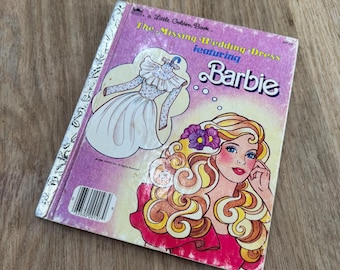 The Missing Wedding Dress Featuring Barbie- a Little Golden Book - Etsy
