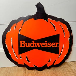 Propaganda de abóbora de Halloween da Budweiser Vintage de 1991 - Vintage Paper Ephemera