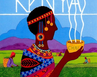 Matted Print - Tea Creations: Kenya