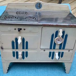 VINTAGE 1930's Kingston Little Lady Speelgoed fornuis / oven afbeelding 1