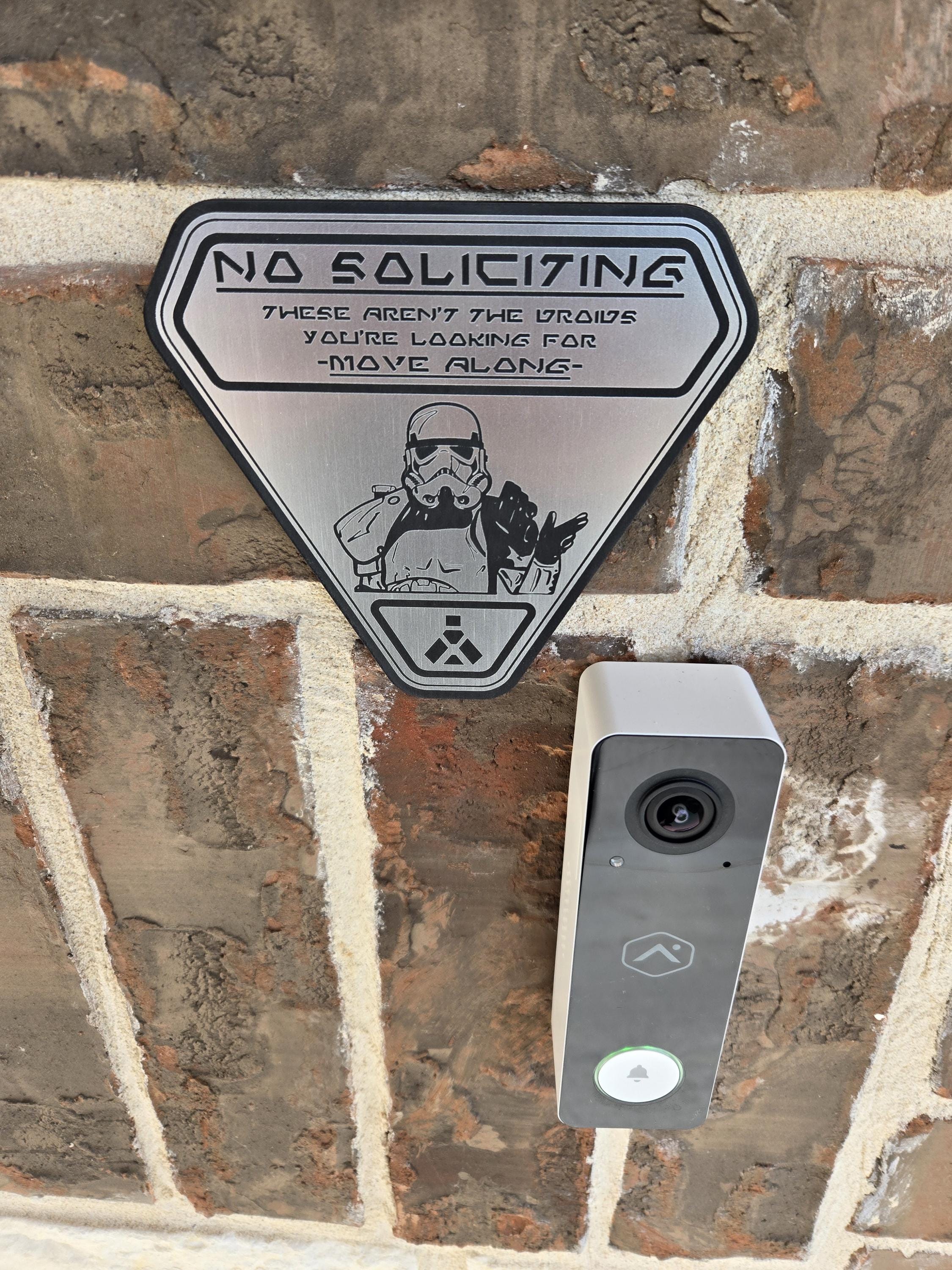 No Soliciting Sign - Not the Droids You're Looking For - Etsy