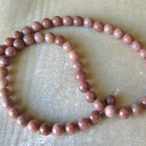 1 Full Strand of 8mm round Chocolate Jasper Gemstones crystals image 2