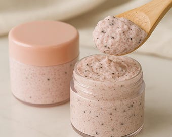 Organic Sugar Lip Scrub: Chia Seed Exfoliation, Ylang Ylang & Lavender