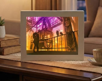 20 Light Box SVG Bundle | 3D Shadow Box Templates | Layered Paper Cut Files | Night Light Laser Cut | Glowforge Cricut DXF | LED Lamp