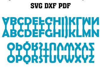 Alphabet Faux Leather Key Fob SVG DXF PDF | A–Z Letter Keychain Laser Cut File | Cricut Glowforge xTool LightBurn