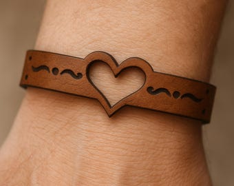 Bracelets Leather Templates Bundle – 10 Designs SVG DXF PDF, Valentine Christmas Laser Cut Wristband Pattern, Glowforge xTool Cricut